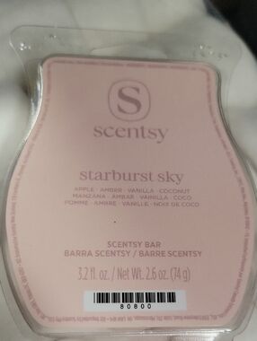 Scentsy Starburst Sky Wax Bar - Light Pink